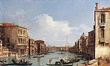 Grand Canvas Paintings - The Grand Canal from Campo S. Vio towards the Bacino